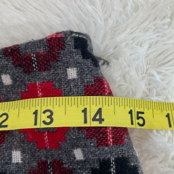 Talbots Petites 2P Red Gray Geometric Wool Blended Pencil Skirt - Picture 5 of 6